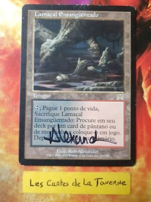 Carte Magic : Lamaçal ensangüentado (fondrière sanguinolente)- Portugais/signée - Photo 1/2