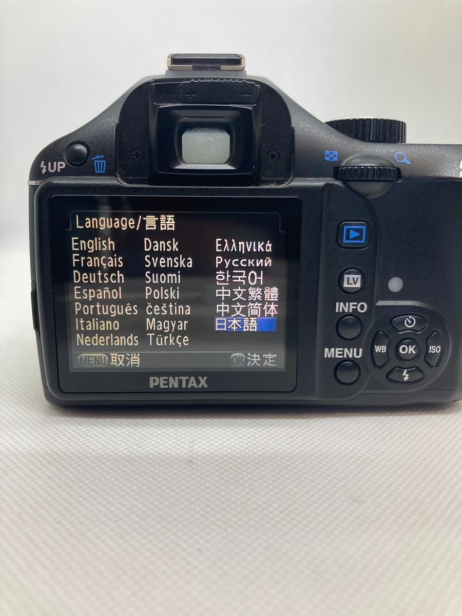 ESC+++】Pentax K-x 12.4MP DSLR 18-55mm Lens Kit black From JAPAN