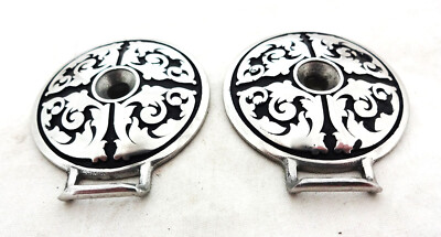 Tie Loops Jeremiah Watt Pair Conchos Saddle Strings Floral Horse Western Sizes