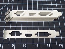 Lot of 10 Full Height Bracket for Single Slot Desktop GPU Video Graphics Card