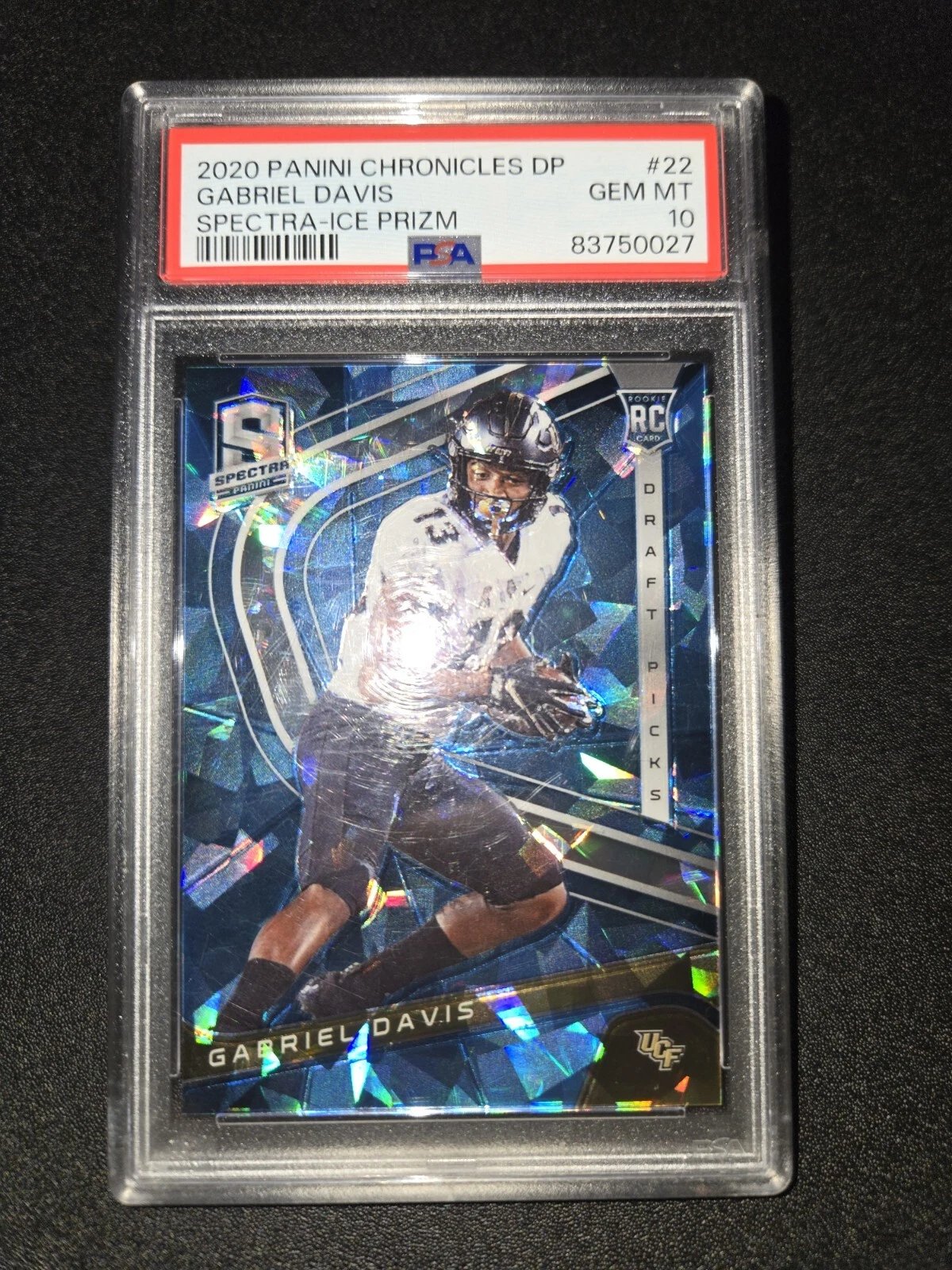 Gabriel Davis Panini Chronicles Draft Picks Spectra #22 Ice Prizm