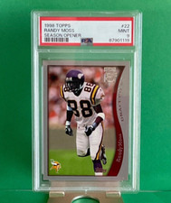 1998 TOPPS SEASON OPENER #22 RANDY MOSS ROOKIE RC PSA 9