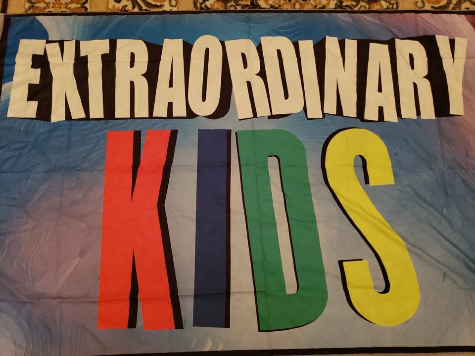 5X3英尺非凡儿童生日背景横幅装饰五颜六色的背景  — 第 3/4 张图片