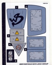 NEW LEGO - Sticker - The Lego Movie 2 - Emmet and Lucy's Escape Buggy- Set 70829