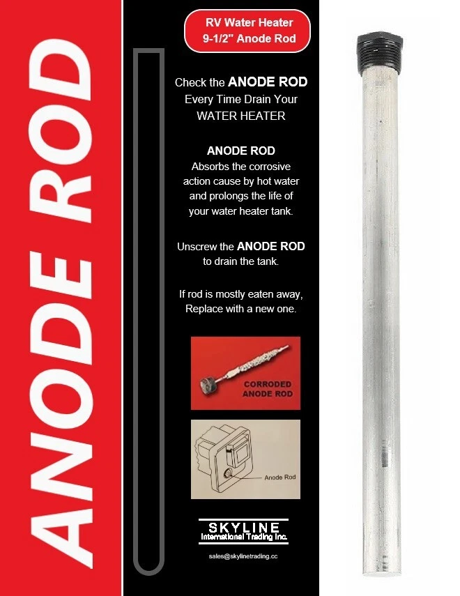 🔥 PREMIUM 🔥 Magnesium ANODE ROD 9-1/4u0026#039;u0026#039; RV Water Heater 💥 Suburban  232767 🚀 | eBay