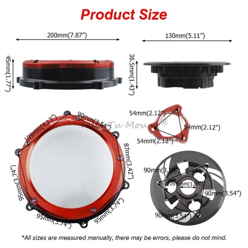 CNC Racing Clear Clutch Cover & Spring Retainer Kit For Ducati Multistrada V4 S - Picture 2 of 20