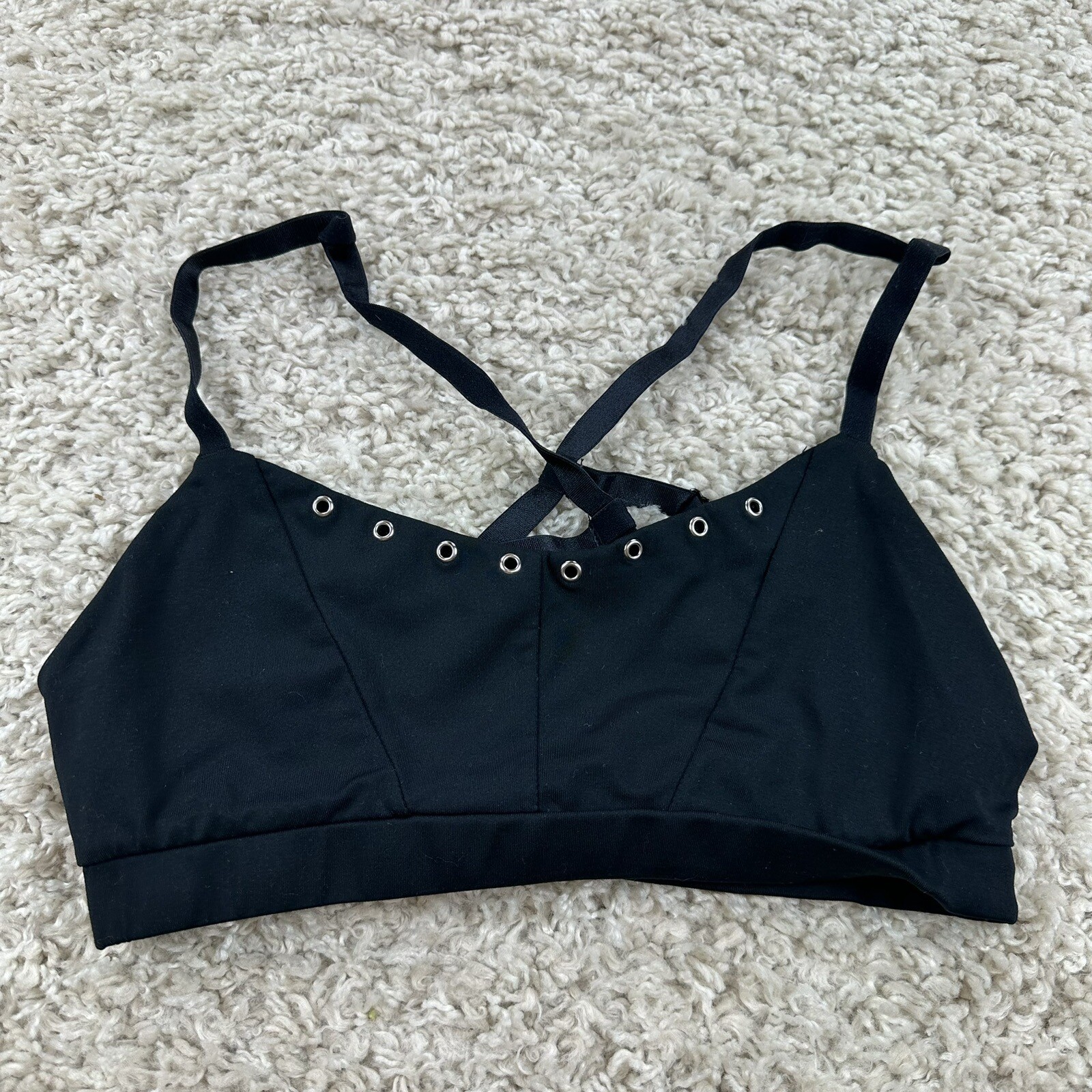 Fabletics Womens Size Medium?? Solid Black Sports… - image 1