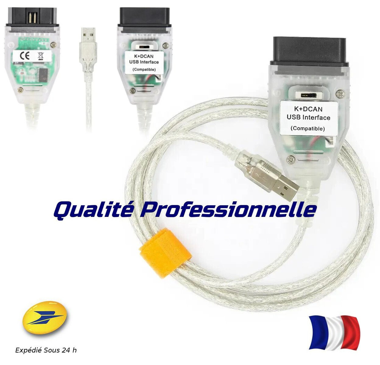 Câble DIAGNOSTIQUE USB OBD2 INPA EDIABAS POUR BMW Mini et Séries E