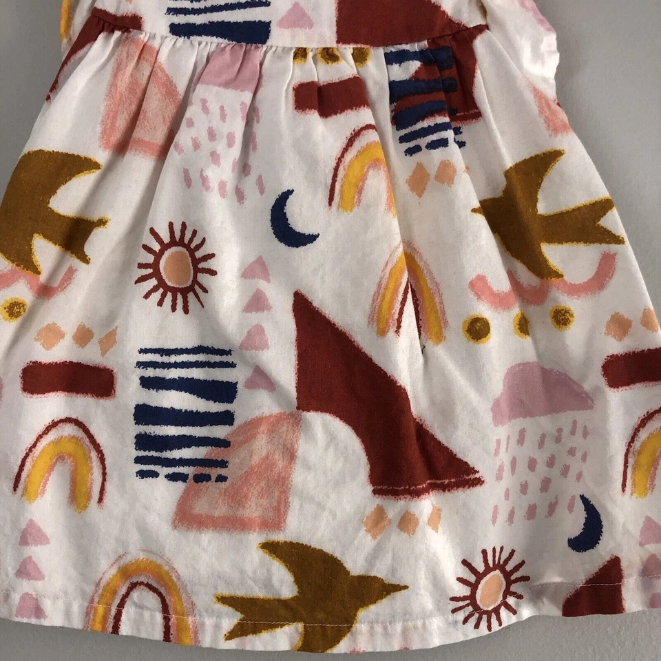 Vestido Genuino Niños de OshKosh Niñas Talla 12 Meses Sol Geométrico Luna Flutter Foto 3 de 4