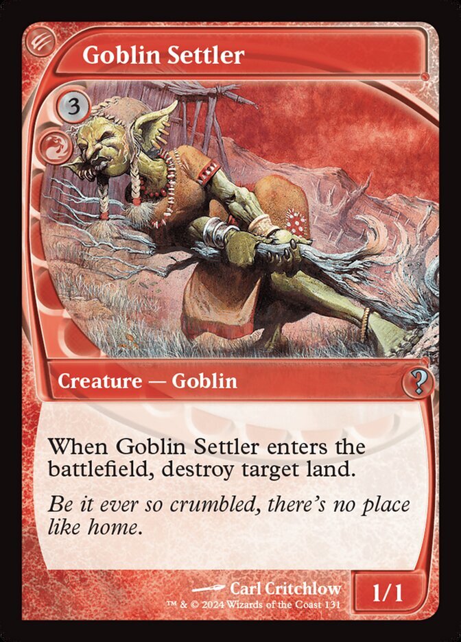 MTG Magic the Gathering Goblin Settler (131/390) Mystery Booster 2 LP