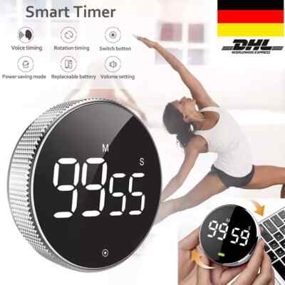 Digital Kitchen Timer Magnetic Egg Timer Digital Timer with Large LCD Screen, 3