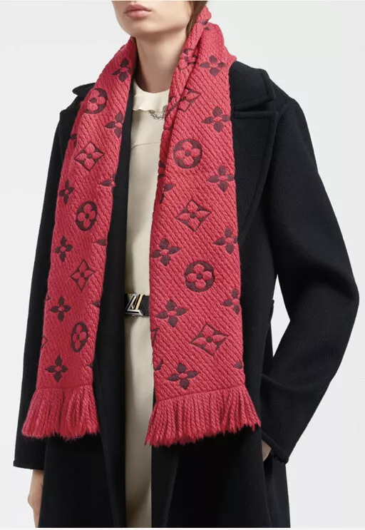 Louis Vuitton Black Logomania Wool & Silk Scarf Louis Vuitton