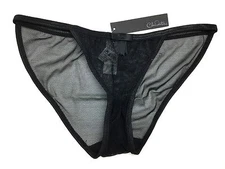 Love Claudette Fishnet Tanga Bikini Panty Lingerie Underwear Panties Licorice