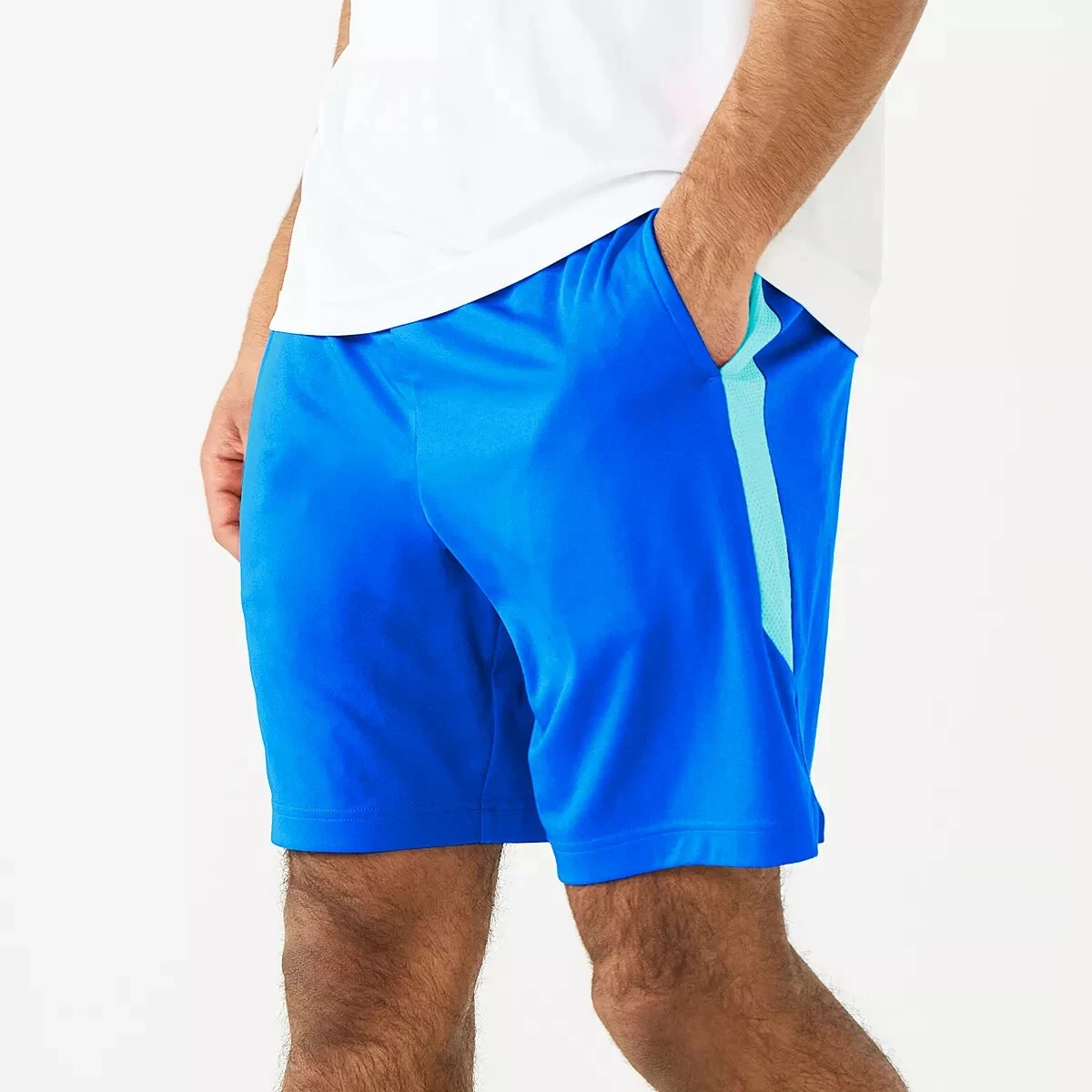 NEW Mens Tek Gear Dry Tek 7 Shorts, BLUES, Size XLARGE