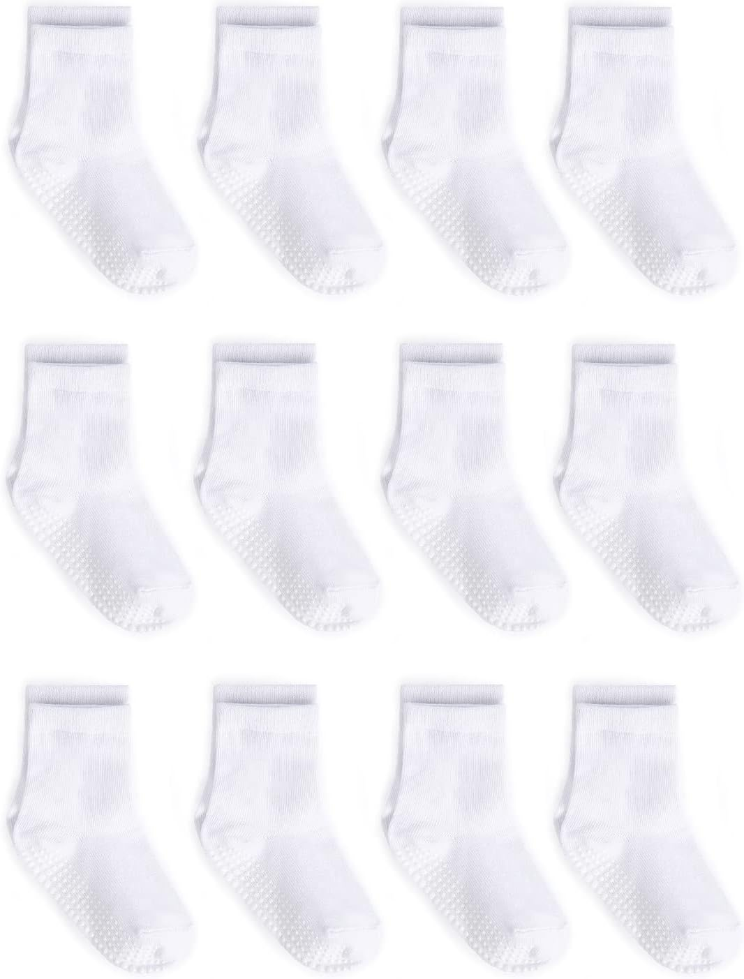 Grip Crew Socks with Non Slip/Anti Skid Soles for Baby Infants Toddlers Kids Boy-image