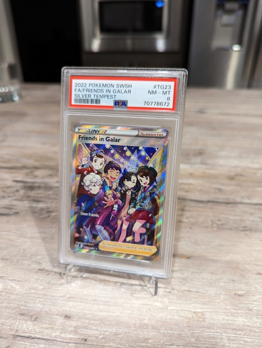2022 Pokemon Silver Tempest Friends in Galar Full Art Trainer TG23/TG30 PSA  8