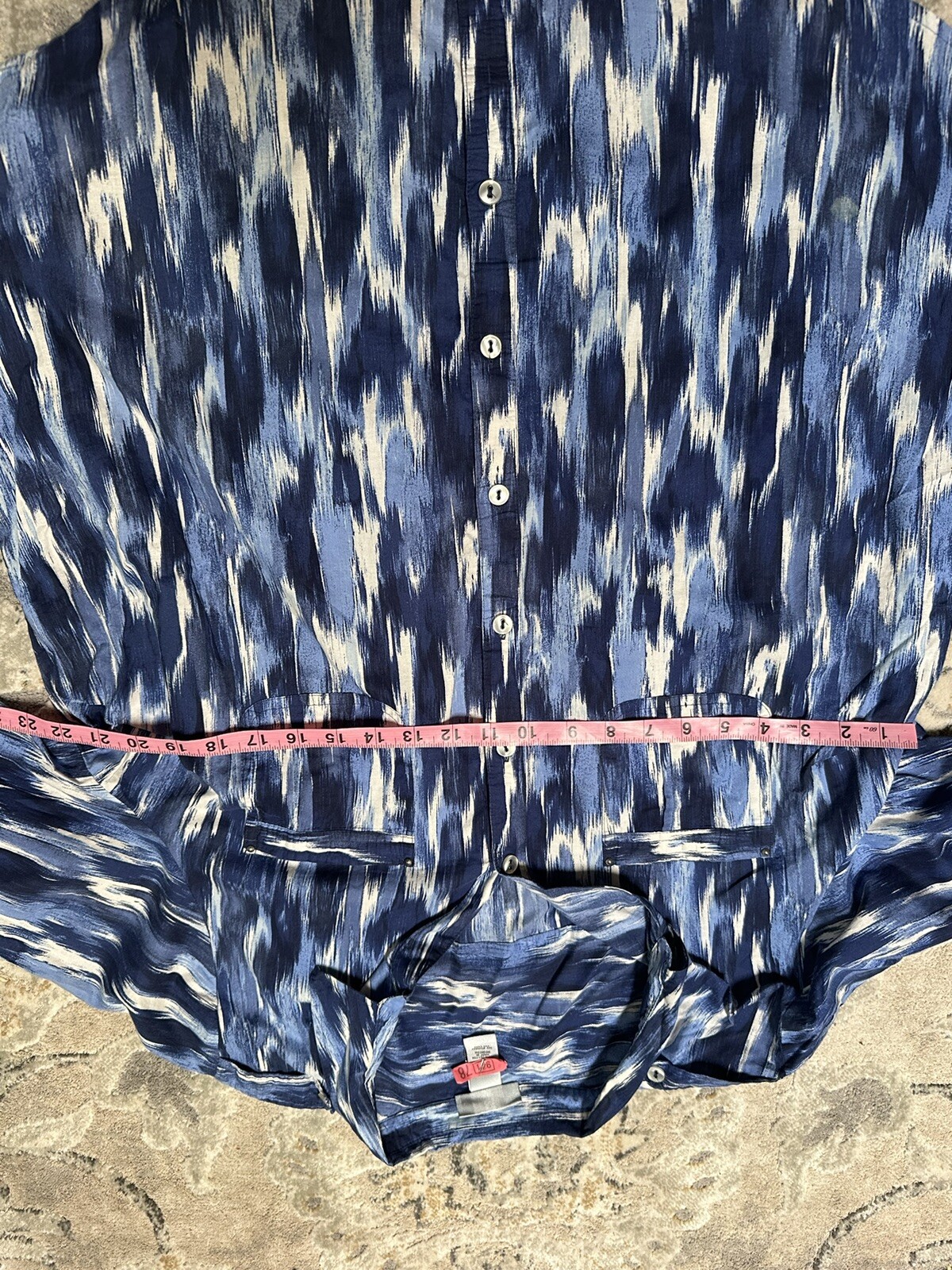 Catherines Button Down Casual Blouse Watercolor A… - image 4