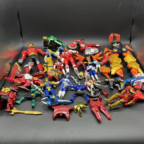 VTG 90s 00s 10s Power Rangers Assorted Action Figure Lot w/ Accessories & Parts