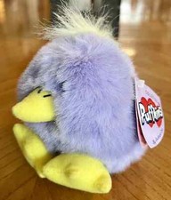 New Puffkins Plush Chickity Purple 4" tall Plush Stuffed Animal toy NWT W7