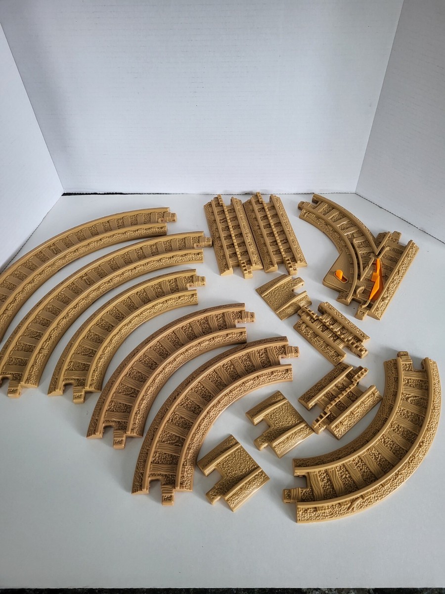 Fisher Price Geotrax Long/short Curve Straight Track Plus-14 Piece 