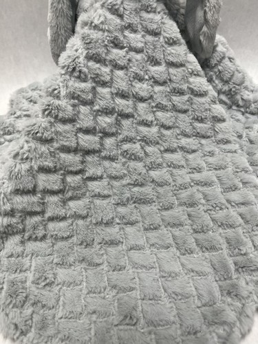 Ugg Large 24 Inch Popcorn Faux Fur Security Blanket Bunny Rabbit Gray Lovey Grey - Picture 5 of 23