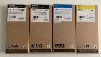 4x epson t6925 t6921 t6922 t6924 Epson SC-T3000 SC-T7000 SC-T5000 SC-T5200 OVP