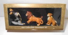 Disney Store LION KING 3 Ornament Set Rafiki Holds Baby Simba Mufasa Ceramic