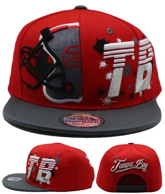 Tampa Bay New Leader City Splash Buccaneers Colors Red Gray Era Snapback Hat Cap