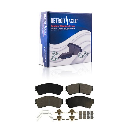 Front and Rear Drilled & Slotted Brake Rotors Brake Pads for Fusion MKZ Mazda 6 - Picture 7 of 8