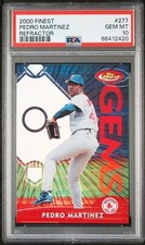 2000 FINEST REFRACTOR #277 PEDRO MARTINEZ PSA 10