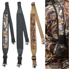 Two Point Rifle Gun Sling with Swivels Neoprene Padded Adjustable Shoulder Strap