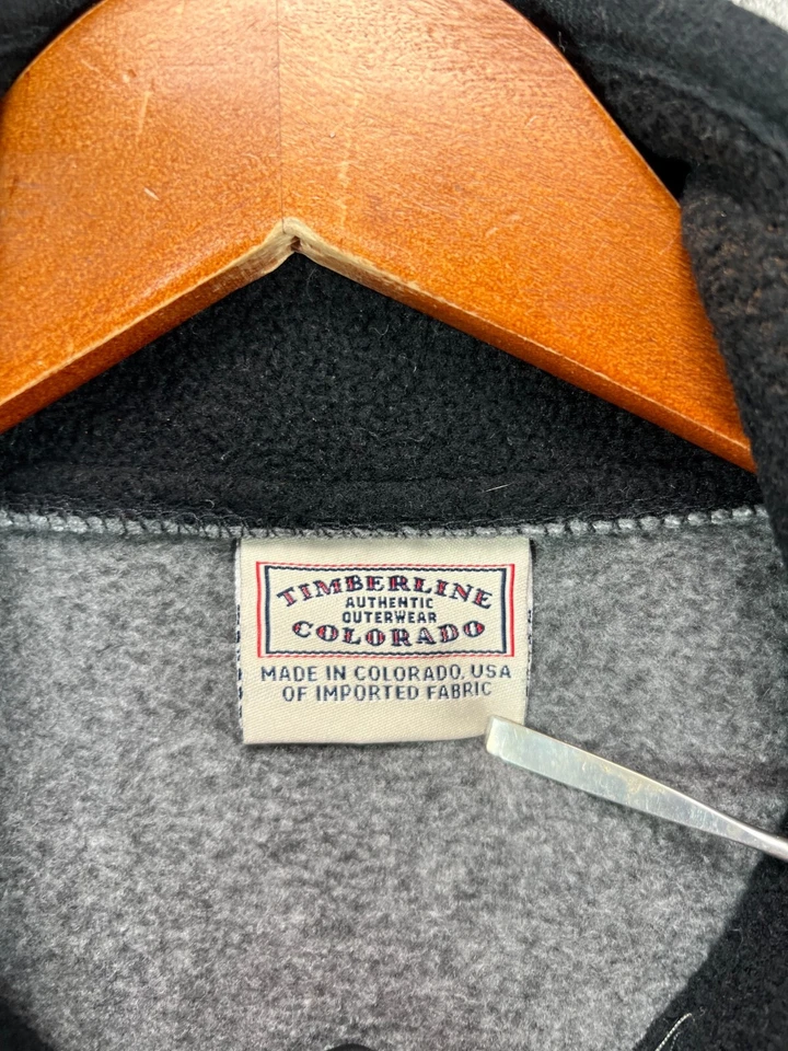 Chaleco Colorado Timberline Para Hombres XL Extra Grande Gris Vellón Cremallera Completa Bolsillos con Cremallera Foto 2 de 4