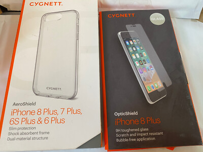 Premium Cygnett Aeroshield Cover Case Apple iPhone 8 PLUS 7 Plus 6S PLUS + Glas
