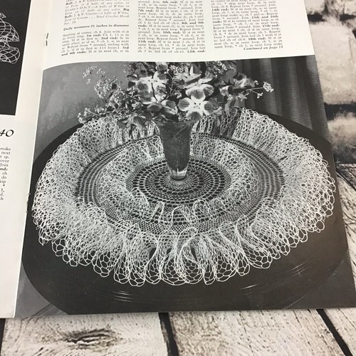 Ruffled Doilies Carks Pattern Book No. 253 Spool Cotton Co Vintage 1949 - Picture 4 of 5