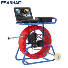 9mm THICK 50m Sewer Pipe Inspection Camera with 512hz Sonde Self level 32mm lens