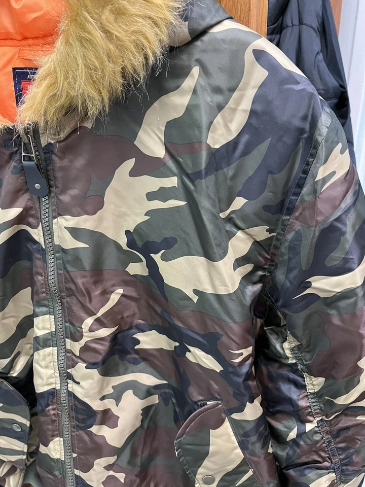 Jordan Craig камуфляжная куртка размер XL с капюшоном мужской мех на капюшон - Изображение 3 из 4