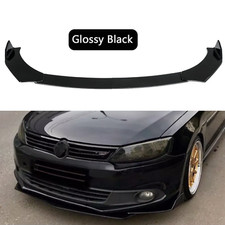 For Vw Jetta Mk5 Mk6 Mk7 Front Bumper Lip Splitter Lower Spoiler Body Kit Glossy