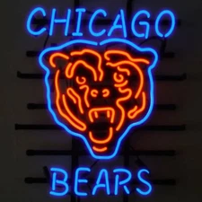 New Chicago Bears Bear Neon Light Sign 20"x16" Beer Cave Gift Lamp