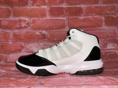 Size 13M Jordan Max Aura \'Concord\' White Dark Concord Black AQ9084-121 Preowned Buy Air Jordan Max Aura  main image 2