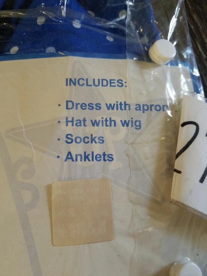 Disfraz de Halloween WW Child Dress Up America Rag Doll talla niño pequeño Foto 3 de 4