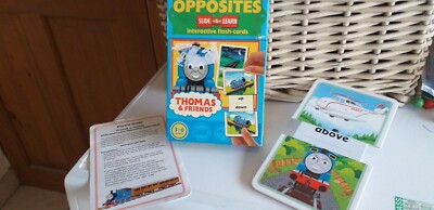 THOMAS DIE PANZERMASCHINE ....LEHRSPIELZEUG..RUTSCHEN UND LERNEN...GEGENSÄTZE..KARTEN
