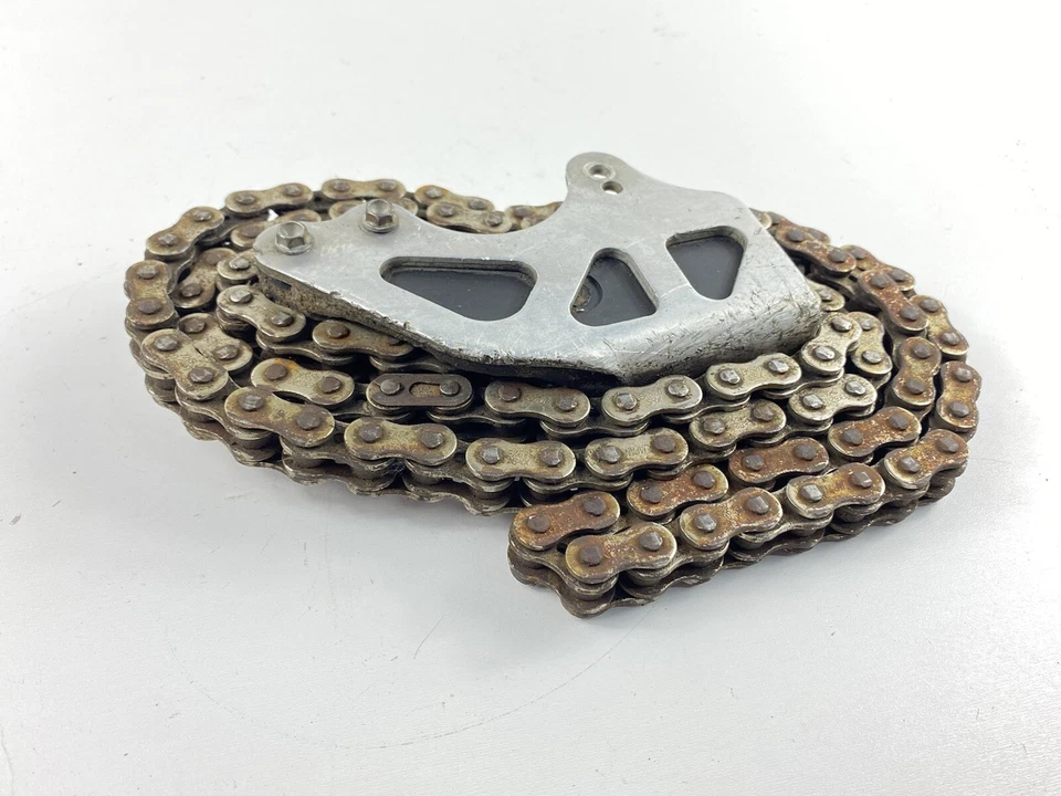 KTM 525 EXC 2004 guía de cadena trasera y cadena rueda trasera KTM 525 450 EXC OEM 03-07 Foto 2 de 4