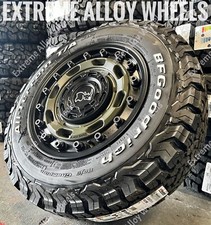 Llantas de aleación Atlas verdes de 17" para Volkswagen Amarok Jeep + neumáticos BF Goodrich