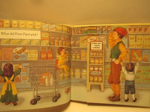 children's movable bk PEOPLE FROM MOTHER GOOSE by LEE BENNETT HOPKINS lift flap - Picture 7 of 12