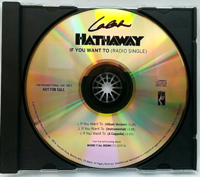 CD) Lalah Hathaway ‎– If You Want To (Radio Single), Promo, Single