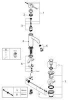 Grohe Einhand-Waschtischbatterie Essence 24171_1 S-Size Chrom