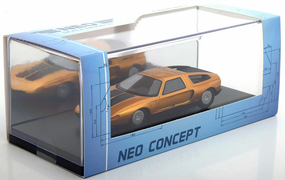 Mercedes C111-IID Concept Car 1976 Arancione Metallo Neo 47020 1/43 Resina Benz - Immagine 2 di 3