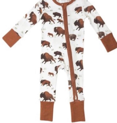 NWT Angel Dear Bison / Buffalo playsuit 3-6 mo
