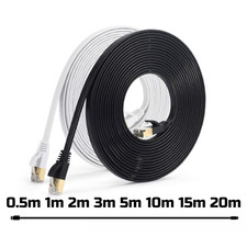 0.5m-50m CAT 7 Lan Kabel Ethernet Internet Netzwerkkabel Gigabit Patchkabel WLAN