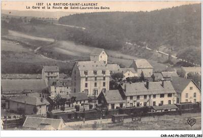 CAR-AACP6-48-0492 - La BASTIDE-SAINT-LAURENT - Bahnhof Und Straße Von Saint-La